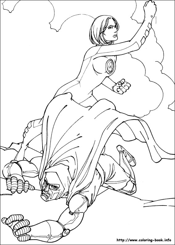 Fantastic Four coloring picture